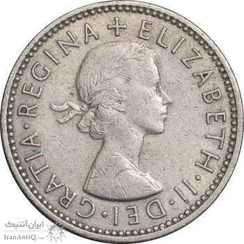سکه 1 شیلینگ 1963 (سپر انگلیس) الیزابت دوم - EF40 - انگلستان