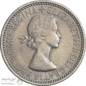 سکه 1 شیلینگ 1953 (سپر انگلیس) الیزابت دوم - EF40 - انگلستان