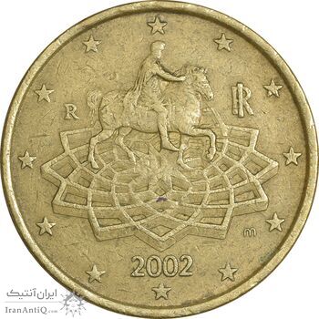 سکه 50 یورو سنت 2002 جمهوری - EF45 - ایتالیا
