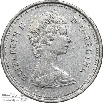 سکه 25 سنت 1981 الیزابت دوم - EF45 - کانادا