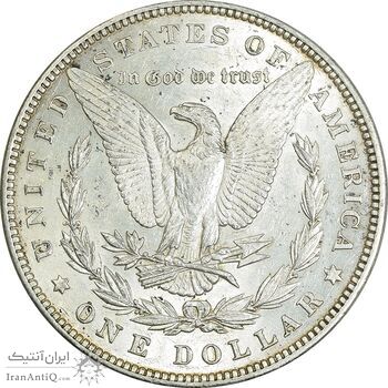 سکه یک دلار 1882 مورگان - MS61 - آمریکا