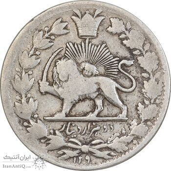 سکه 2000 دینار 129 ارور تاریخ - VF30 - ناصرالدین شاه سکه 2000 دینار 129 ارور تاریخ - VF30 - ناصرالدین شاه