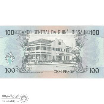 اسکناس 100 پزو 1990 جمهوری - تک - UNC63 - گینه بیسائو