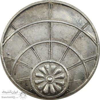 مدال صنعت 1344 - با جعبه خاتم کاری شده - EF - محمدرضا شاه