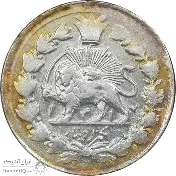 سکه 1000 دینار 1317 خطی - MS60 - مظفرالدین شاه