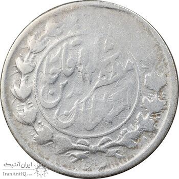 سکه 1000 دینار 1319 خطی - VF30 - مظفرالدین شاه