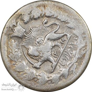 سکه 2000 دینار 1319 خطی - تاریخ فشرده - EF45 - مظفرالدین شاه