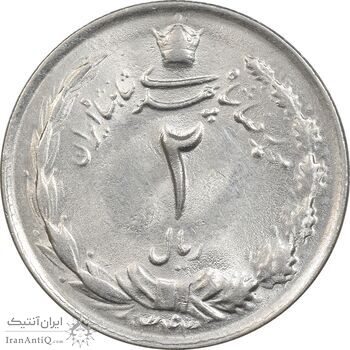 سکه 2 ریال 1343 - MS63 - محمد رضا شاه