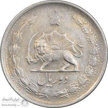 سکه 2 ریال 1343 - EF45 - محمد رضا شاه