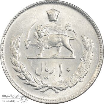 سکه 10 ریال 1353 - MS63 - محمد رضا شاه سکه 10 ریال 1353 - MS63 - محمد رضا شاه