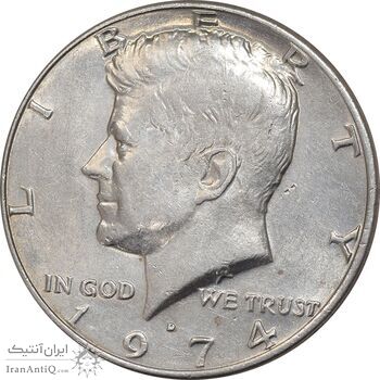 سکه نیم دلار 1974D کندی - AU58 - آمریکا