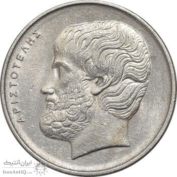 سکه 5 دراخما 1982 جمهوری سوم - AU50 - یونان سکه 5 دراخما 1982 جمهوری سوم - AU50 - یونان