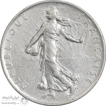 سکه 1 فرانک 1960 جمهوری پنجم - EF45 - فرانسه