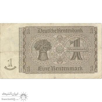اسکناس 1 رنتن مارک 1937 رایش سوم - تک - VF - آلمان