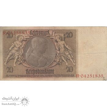 اسکناس 20 مارک 1929 جمهوری وایمار - تک - VF - آلمان
