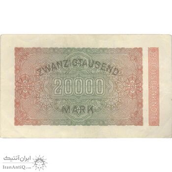 اسکناس 20000 مارک 1923 جمهوری وایمار - تک - VF - آلمان