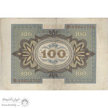 اسکناس 100 مارک 1920 جمهوری وایمار - تک - VF35 - آلمان
