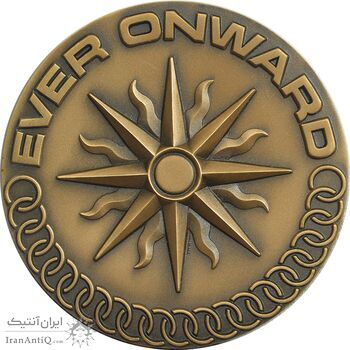 مدال یادبود بازی های آسیایی تهران 1353 - جعبه فابریک - UNC - محمد رضا شاه