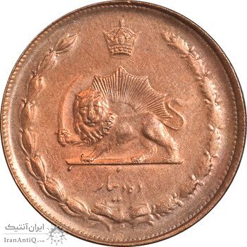 سکه 10 دینار 1314 مس - MS61 - رضا شاه