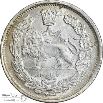 سکه 1000 دینار 1337 جلوس - MS65 - احمد شاه