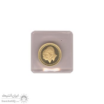 مدال طلا 2.5 گرمی بانک ملی - با پلمپ - PF67 - محمد رضا شاه