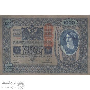 اسکناس 1000 کرون بدون تاریخ (1919) جمهوری آلمان-اتریش - تک - VF - اتریش