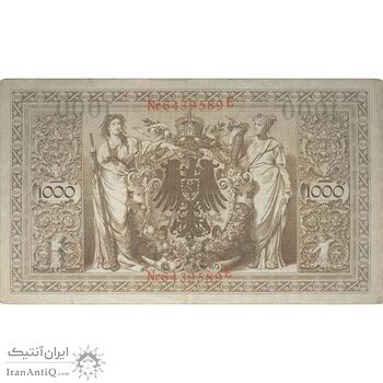 اسکناس 1000 مارک 1910 ویلیام دوم - تک - VF - آلمان