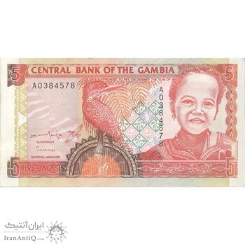 اسکناس 5 دالاسی بدون تاریخ (2013) جمهوری - تک - EF - گامبیا