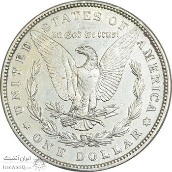 سکه یک دلار 1884 مورگان - AU58 - آمریکا