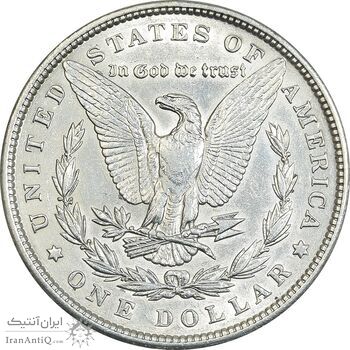 سکه یک دلار 1900 مورگان - MS61 - آمریکا