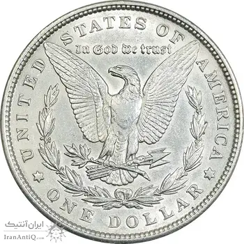 سکه یک دلار 1900 مورگان - MS61 - آمریکا