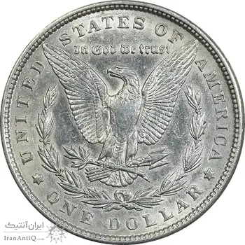 سکه یک دلار 1900 مورگان - MS61 - آمریکا