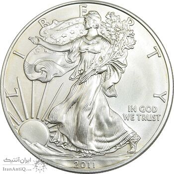 مدال یادبود 1 دلار 2011 عقاب - PF65 - آمریکا