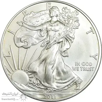 مدال یادبود 1 دلار 2011 عقاب - PF65 - آمریکا