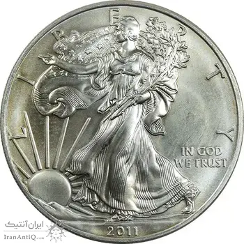 مدال یادبود 1 دلار 2011 عقاب - PF65 - آمریکا
