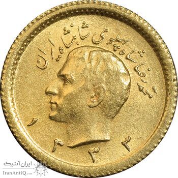 سکه طلا ربع پهلوی 1333 - MS64 - محمد رضا شاه