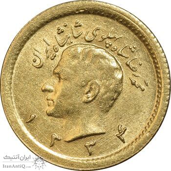 سکه طلا ربع پهلوی 1334 - MS63 - محمد رضا شاه