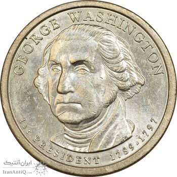 سکه یک دلار 2007D ریاست جمهوری جرج واشنگتن - MS61 - آمریکا