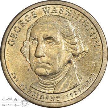 سکه یک دلار 2007D ریاست جمهوری جرج واشنگتن - MS61 - آمریکا