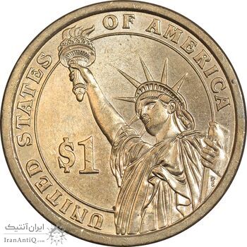 سکه یک دلار 2009D ریاست جمهوری جان تایلر - MS61 - آمریکا