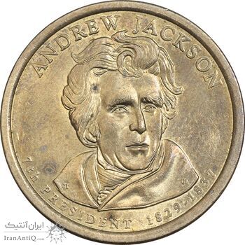 سکه یک دلار 2008D ریاست جمهوری اندرو جکسون - MS61 - آمریکا