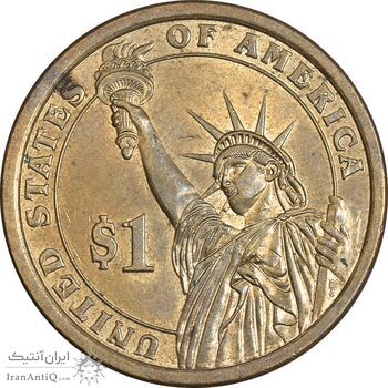 سکه یک دلار 2008D ریاست جمهوری مارتین ون بیورن - MS61 - آمریکا