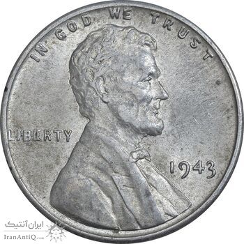 سکه 1 سنت 1943 لینکلن - AU58 - آمریکا