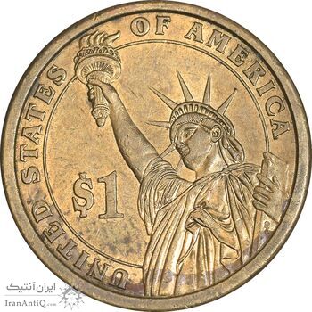 سکه یک دلار 2007D ریاست جمهوری جان آدامز - AU58 - آمریکا