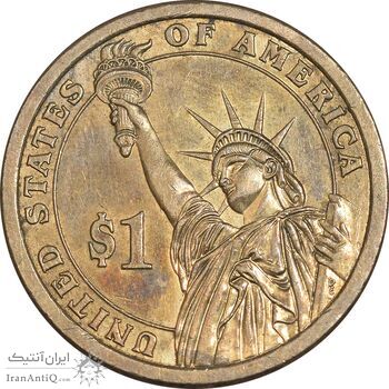 سکه یک دلار 2009D ریاست جمهوری جیمز ناکس پولک - AU58 - آمریکا