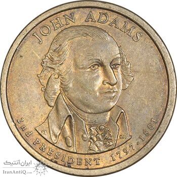 سکه یک دلار 2007P ریاست جمهوری جان آدامز - AU55 - آمریکا