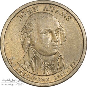 سکه یک دلار 2007P ریاست جمهوری جان آدامز - AU55 - آمریکا