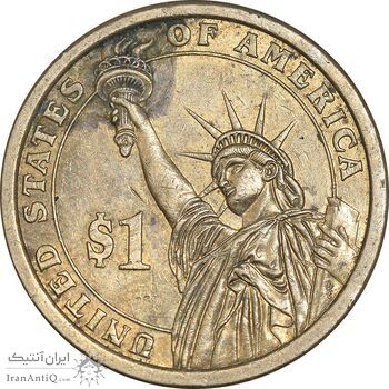 سکه یک دلار 2007P ریاست جمهوری جرج واشنگتن - AU55 - آمریکا