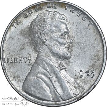 سکه 1 سنت 1943 لینکلن - AU55 - آمریکا