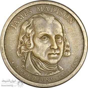 سکه یک دلار 2007P ریاست جمهوری جیمز مدیسون - EF45 - آمریکا